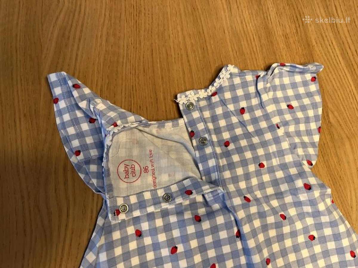 C&a Baby Club languota suknelė su braškėmis, 86 cm - nuotraukos Nr. 3