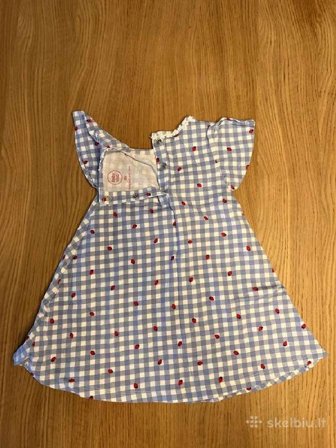 C&a Baby Club languota suknelė su braškėmis, 86 cm - nuotraukos Nr. 5