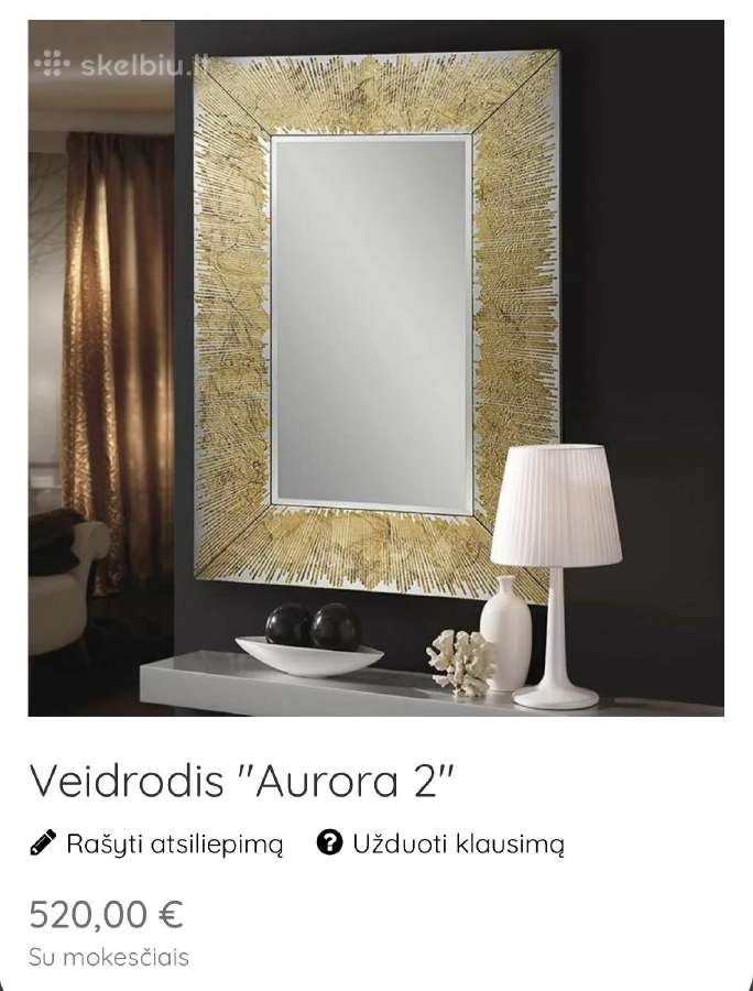 Išskirtinio dizaino veidrodis „Schuller Aurora“ - nuotraukos Nr. 7