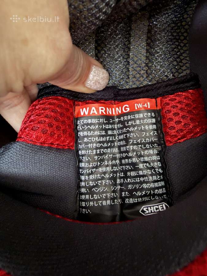 Motociklininko šalmas Shoei / Mm93 stiliaus - nuotraukos Nr. 7