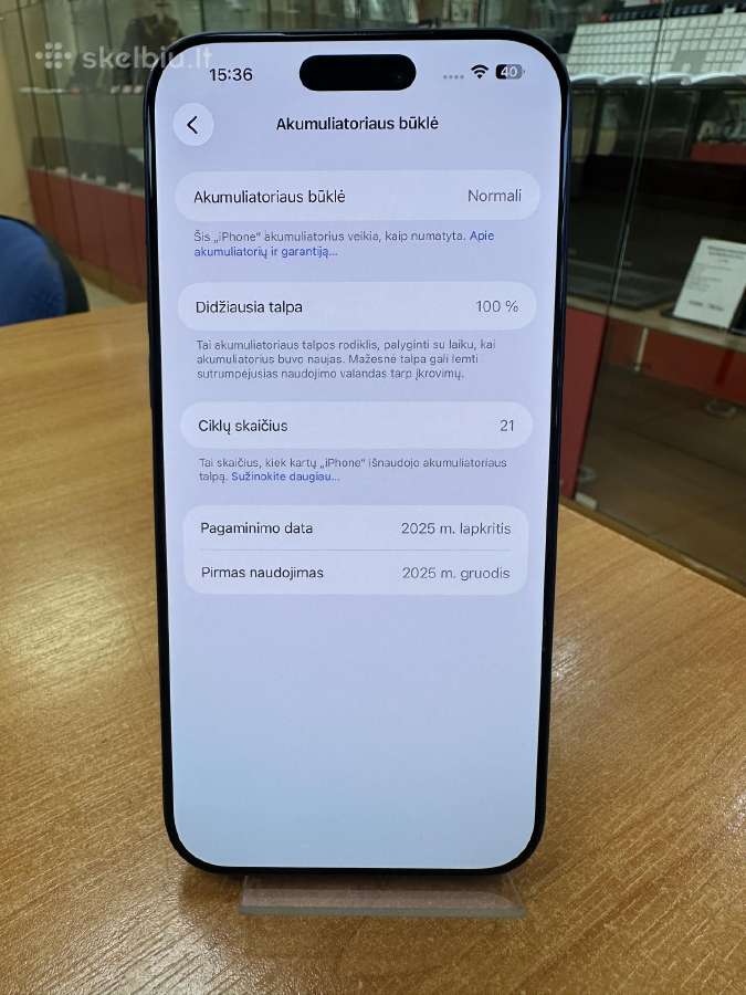 Apple iPhone 17 Pro Max 256 GB (Naudotas) - nuotraukos Nr. 2