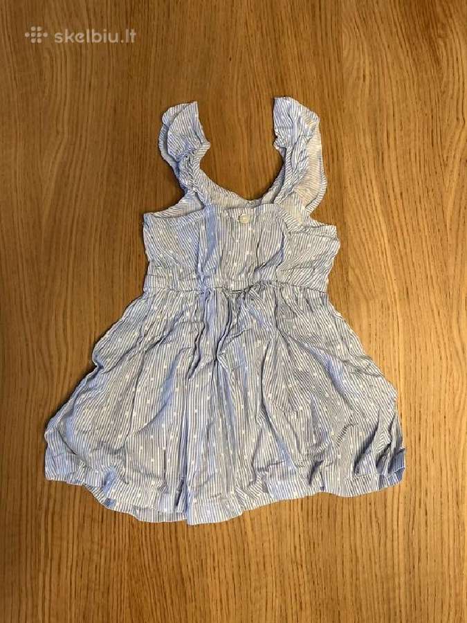Šviesiai mėlyna suknelė mergaitei, apie 86 cm - nuotraukos Nr. 2