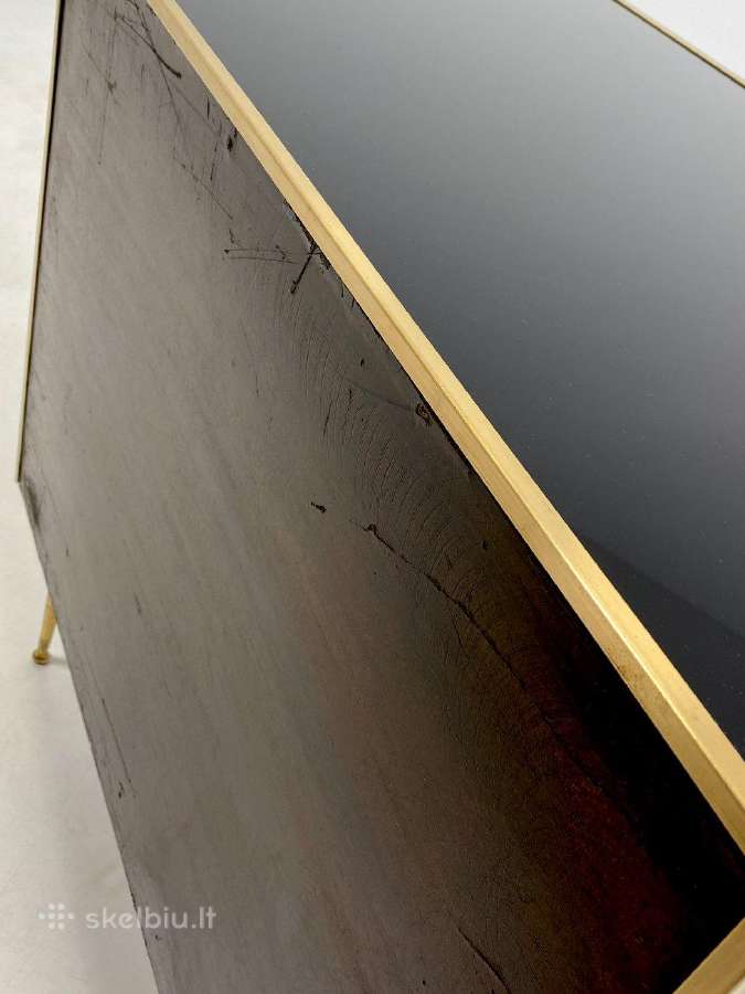 Black murano stiklo komoda su žalvarinėmis detalėm - nuotraukos Nr. 13