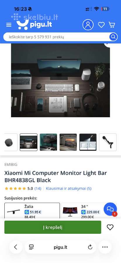 Xiaomi monitoriaus sviestuvas - nuotraukos Nr. 4