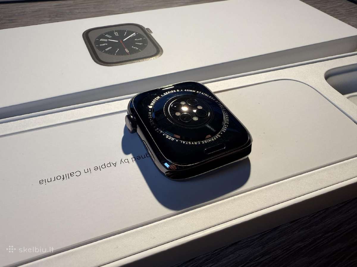 Apple watch 8 stainless steel 45mm - nuotraukos Nr. 2