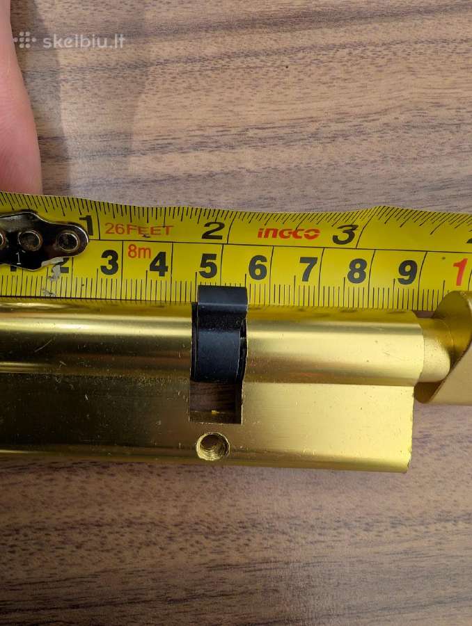 Spyna vidinėms durims su suktuku 4,5 ir 3cm x2 - nuotraukos Nr. 2