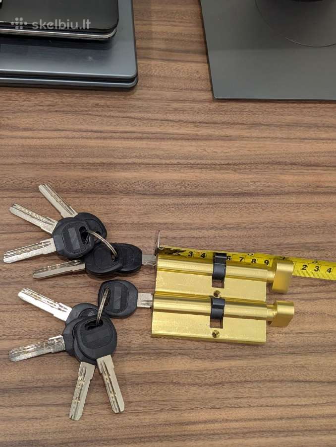 Spyna vidinėms durims su suktuku 4,5 ir 3cm x2 - nuotraukos Nr. 4