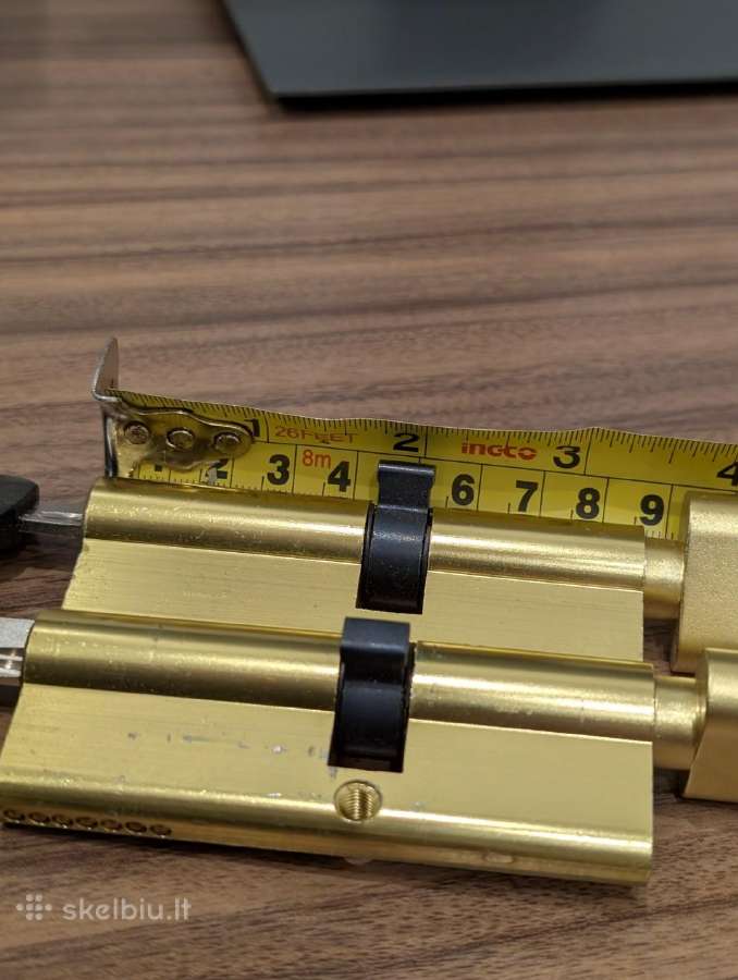 Spyna vidinėms durims su suktuku 4,5 ir 3cm x2 - nuotraukos Nr. 5