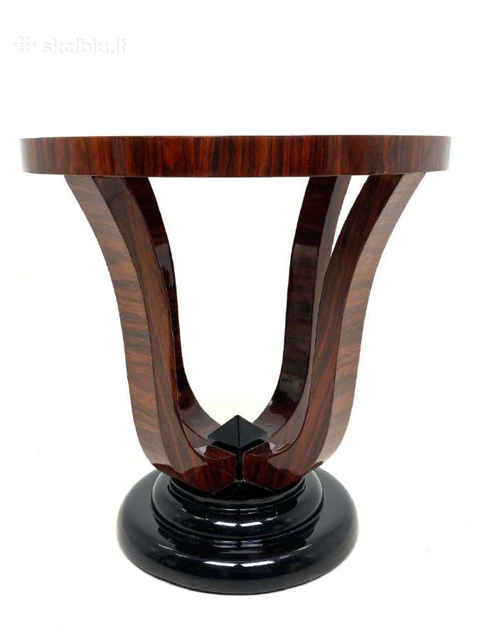 Art deco stiliaus apvalus staliukas 3v - nuotraukos Nr. 5