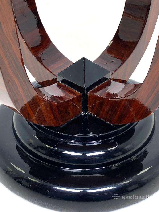 Art deco stiliaus apvalus staliukas 3v - nuotraukos Nr. 6