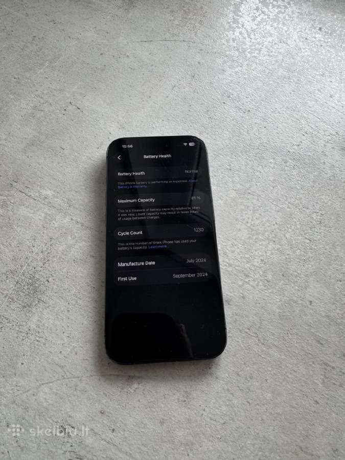 iPhone 15 Pro 128gb Blue Titanium - nuotraukos Nr. 3