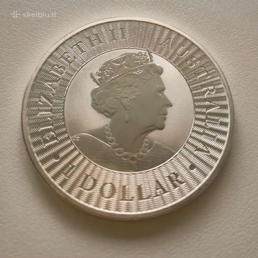 Kengūra Australija sidabrinė moneta - nuotraukos Nr. 2