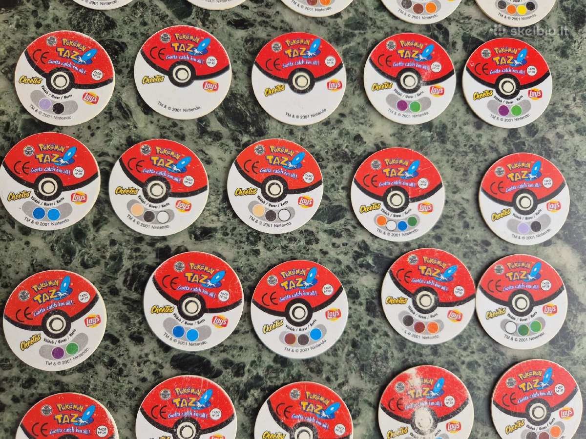 35 Pokemon Tazo + dėžutė - nuotraukos Nr. 6