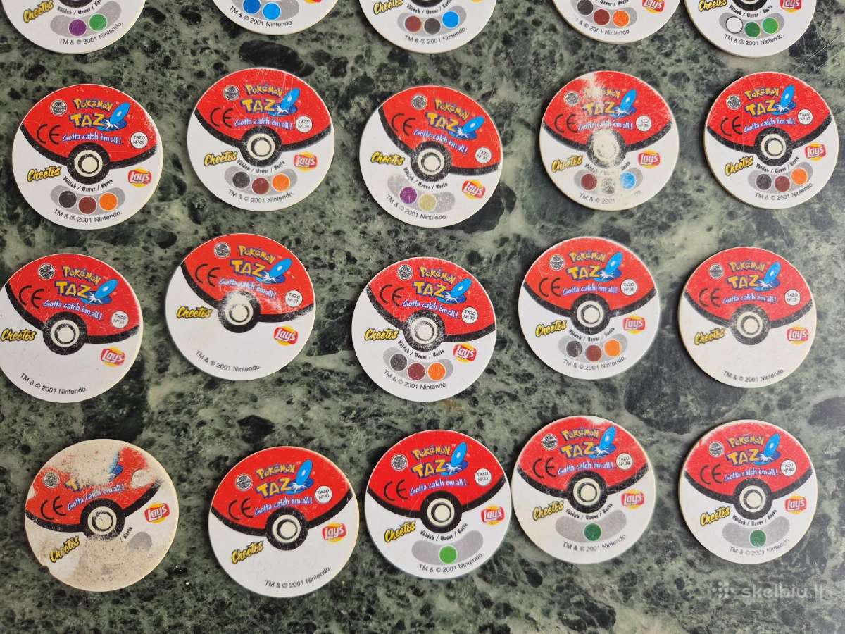 35 Pokemon Tazo + dėžutė - nuotraukos Nr. 7