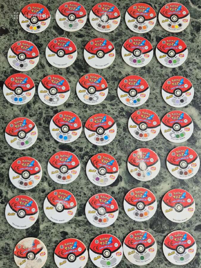 35 Pokemon Tazo + dėžutė - nuotraukos Nr. 8