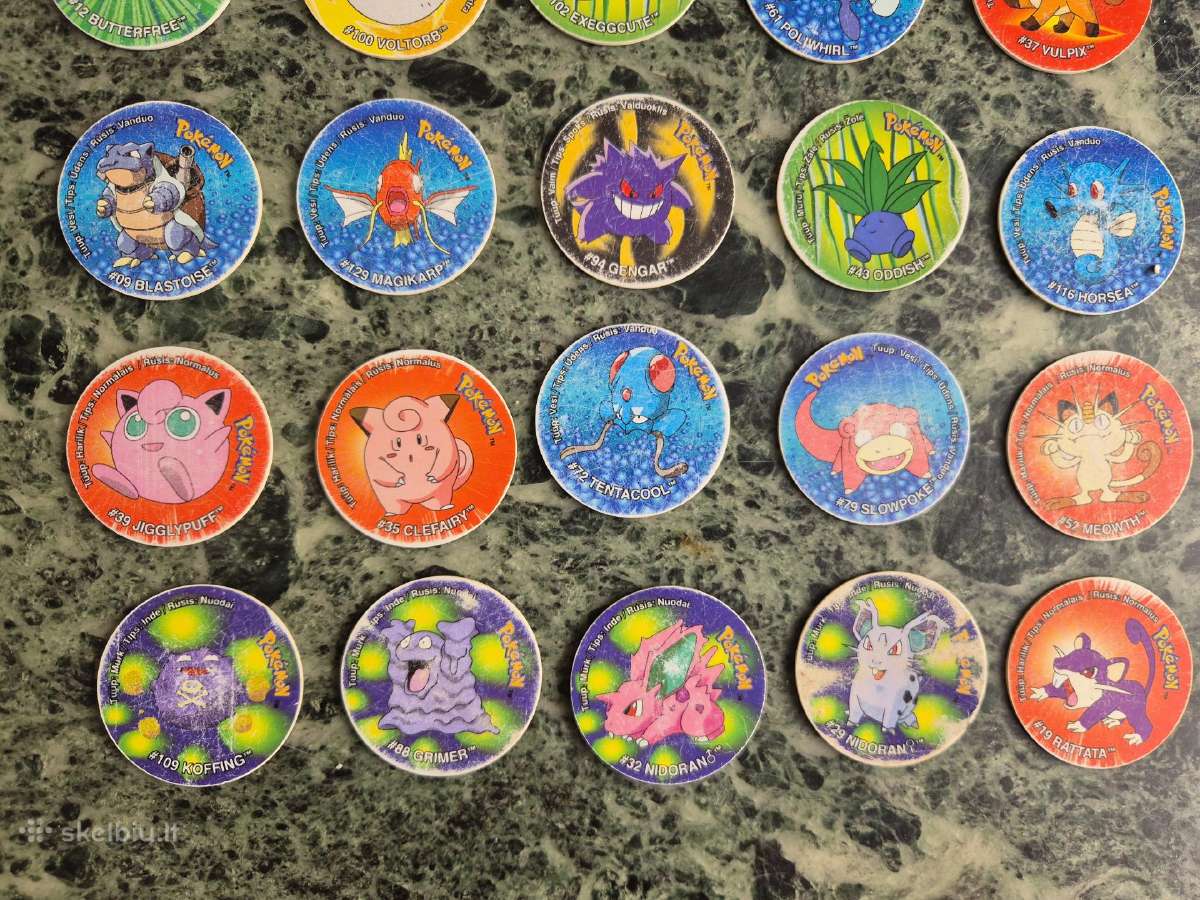 35 Pokemon Tazo + dėžutė - nuotraukos Nr. 11