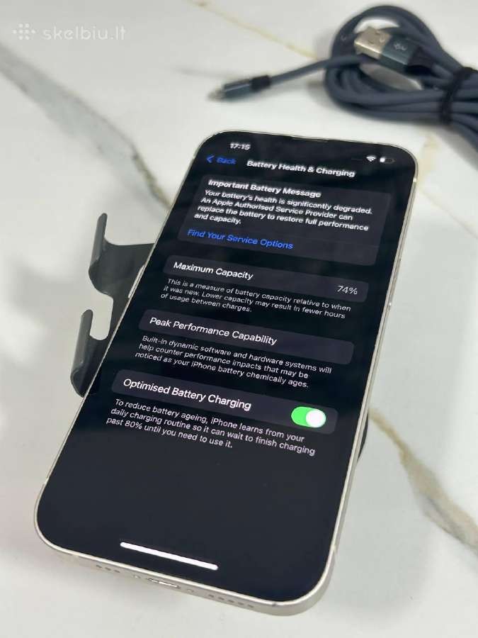 iPhone 13 128gb 74% White - nuotraukos Nr. 13