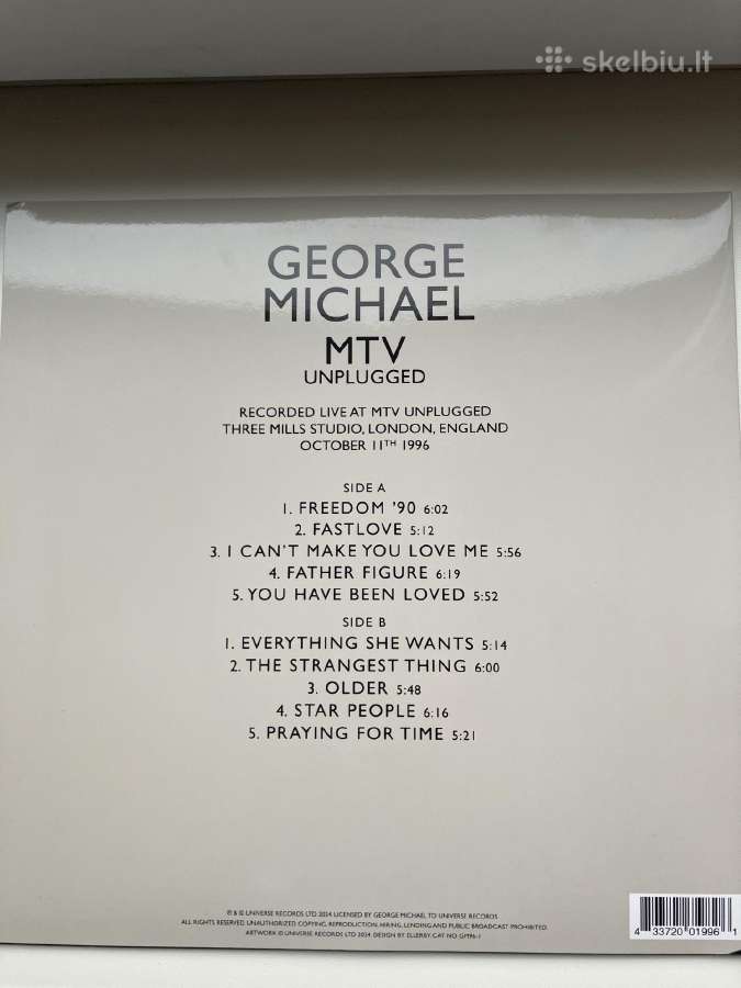 George Michael - Mtv Unplugged (1lp) - nuotraukos Nr. 2