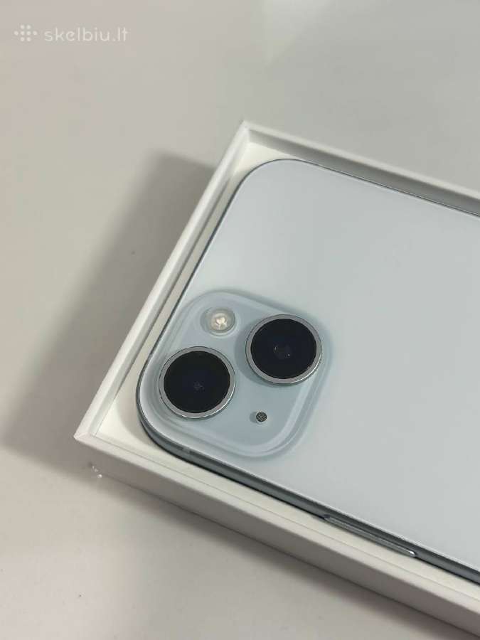iPhone 15 128gb 82% Light Blue - nuotraukos Nr. 6