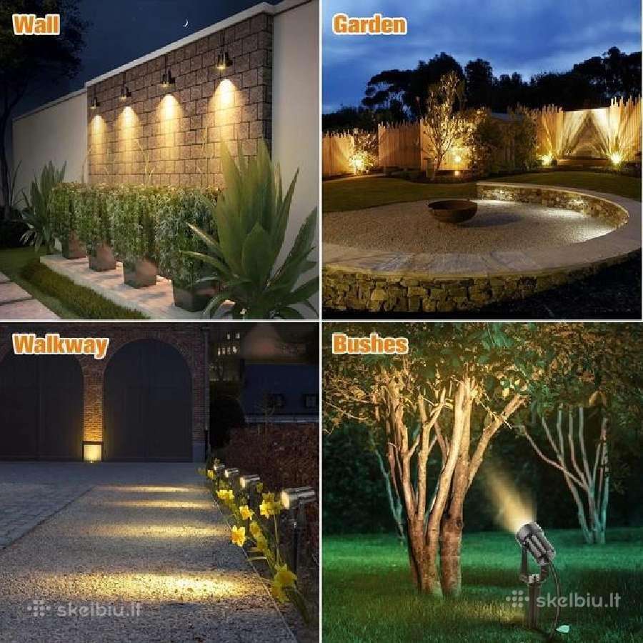 8 vnt. LED sodo šviestuvų rinkinys (29m ilgio) - nuotraukos Nr. 3