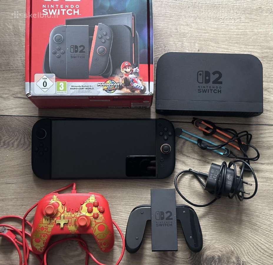Nintendo Switch 2, Naudotas 2 Kartus, Su Cekiu. - nuotraukos Nr. 6