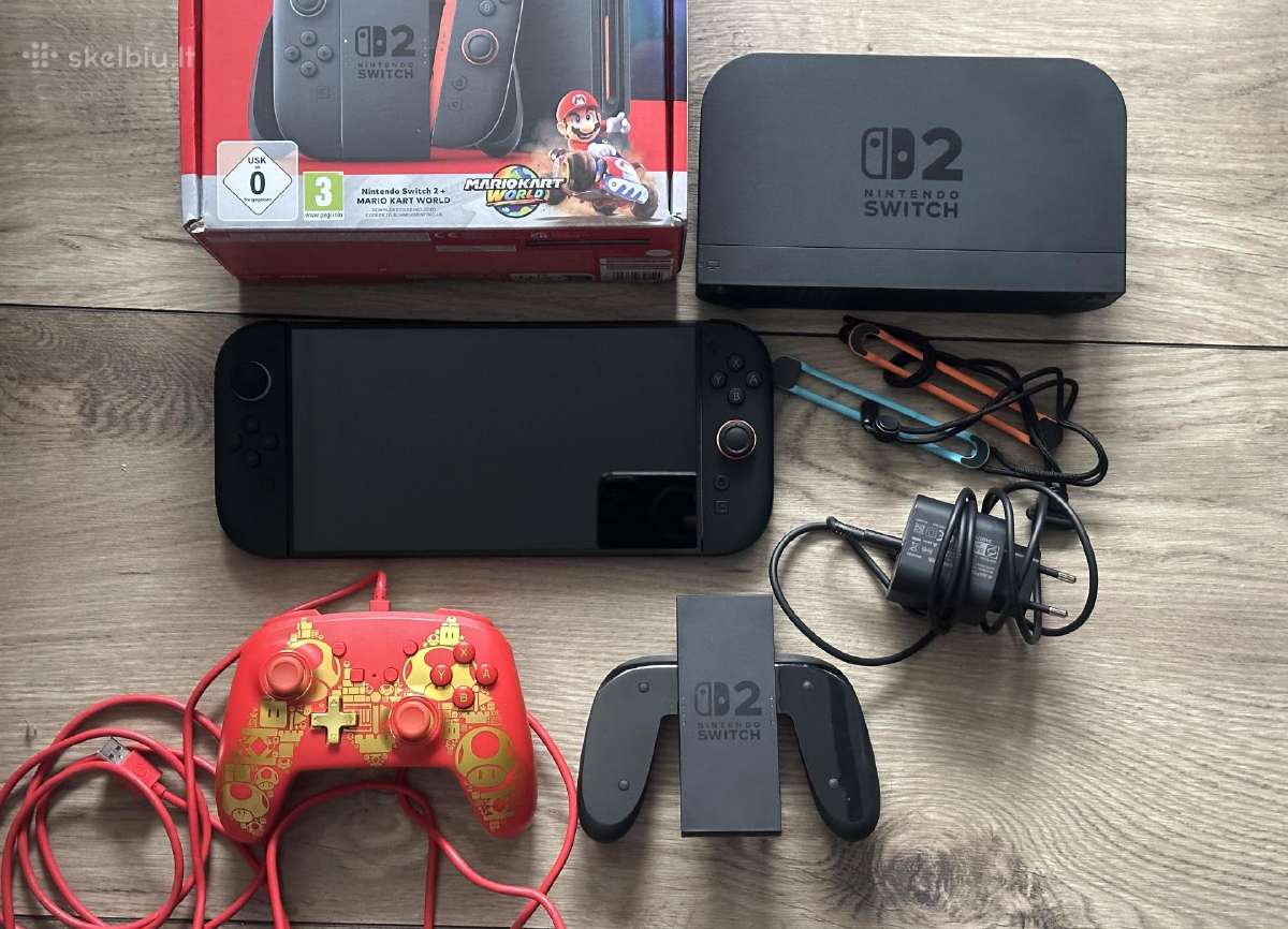 Nintendo Switch 2, Naudotas 2 Kartus, Su Cekiu. - nuotraukos Nr. 10