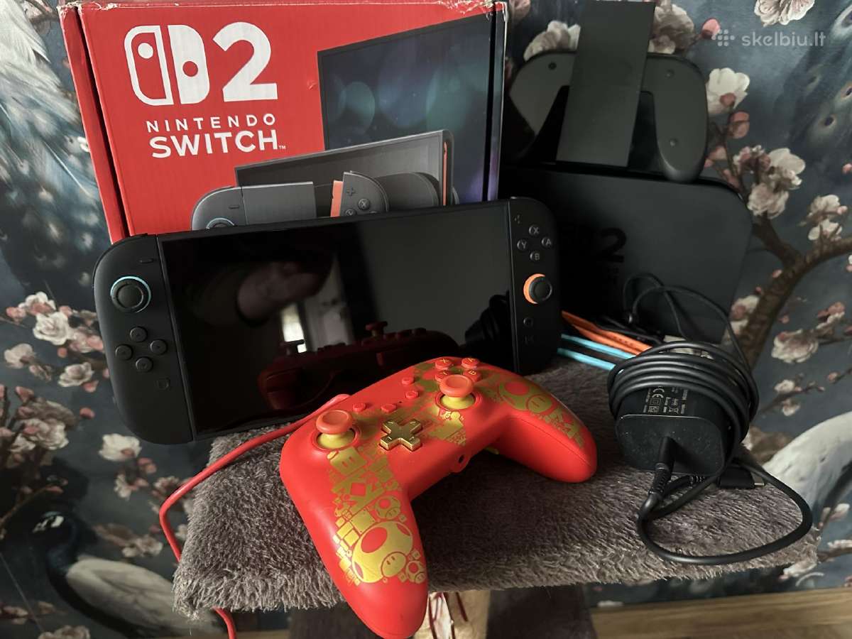 Nintendo Switch 2, Naudotas 2 Kartus, Su Cekiu. - nuotraukos Nr. 11