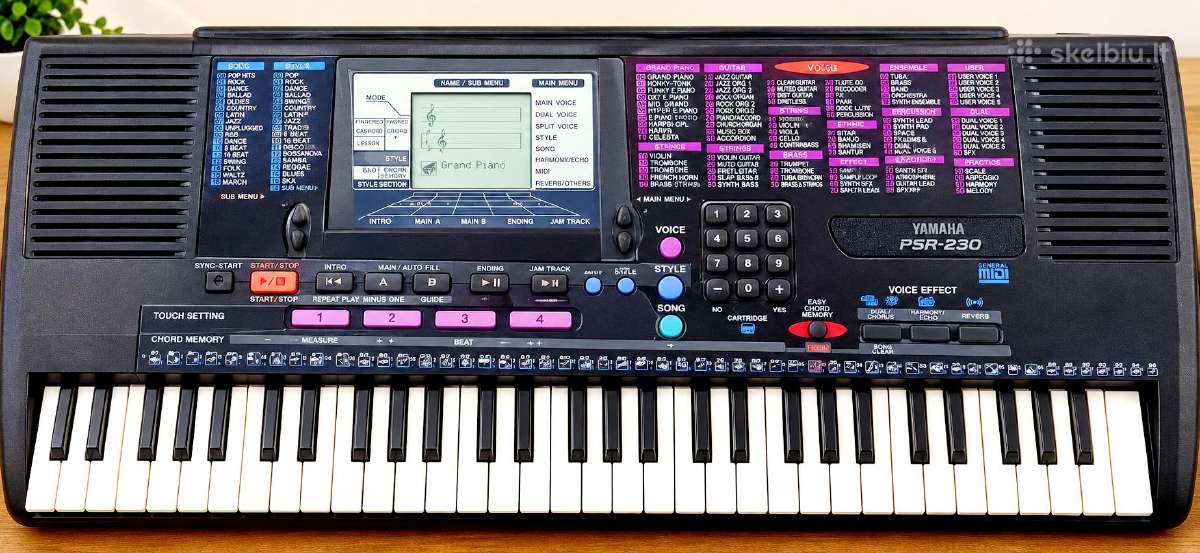 Sintezatorius Yamaha su dvigubu stovu - nuotraukos Nr. 2