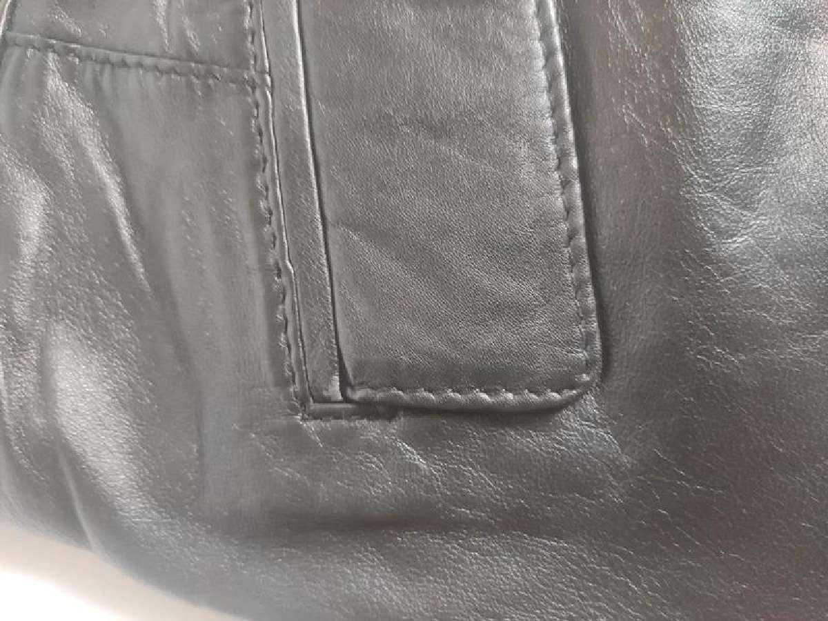 Juodas odinis mini sijonas „Pepe Jeans“ - nuotraukos Nr. 5
