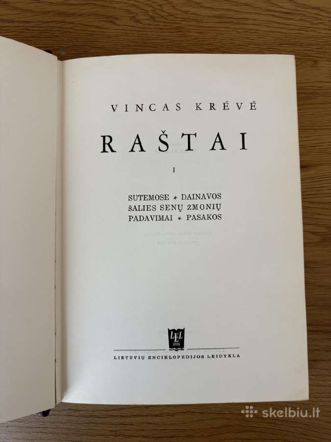 Vincas Krėvė, Raštai, 6 tomų rinkinys - nuotraukos Nr. 3