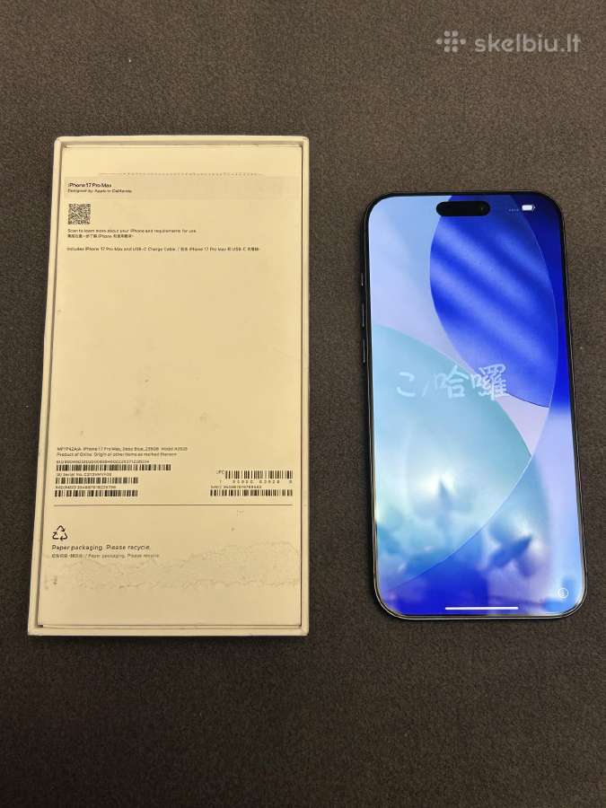 iPhone 17 Pro Max Deep Blue 256gb - nuotraukos Nr. 3