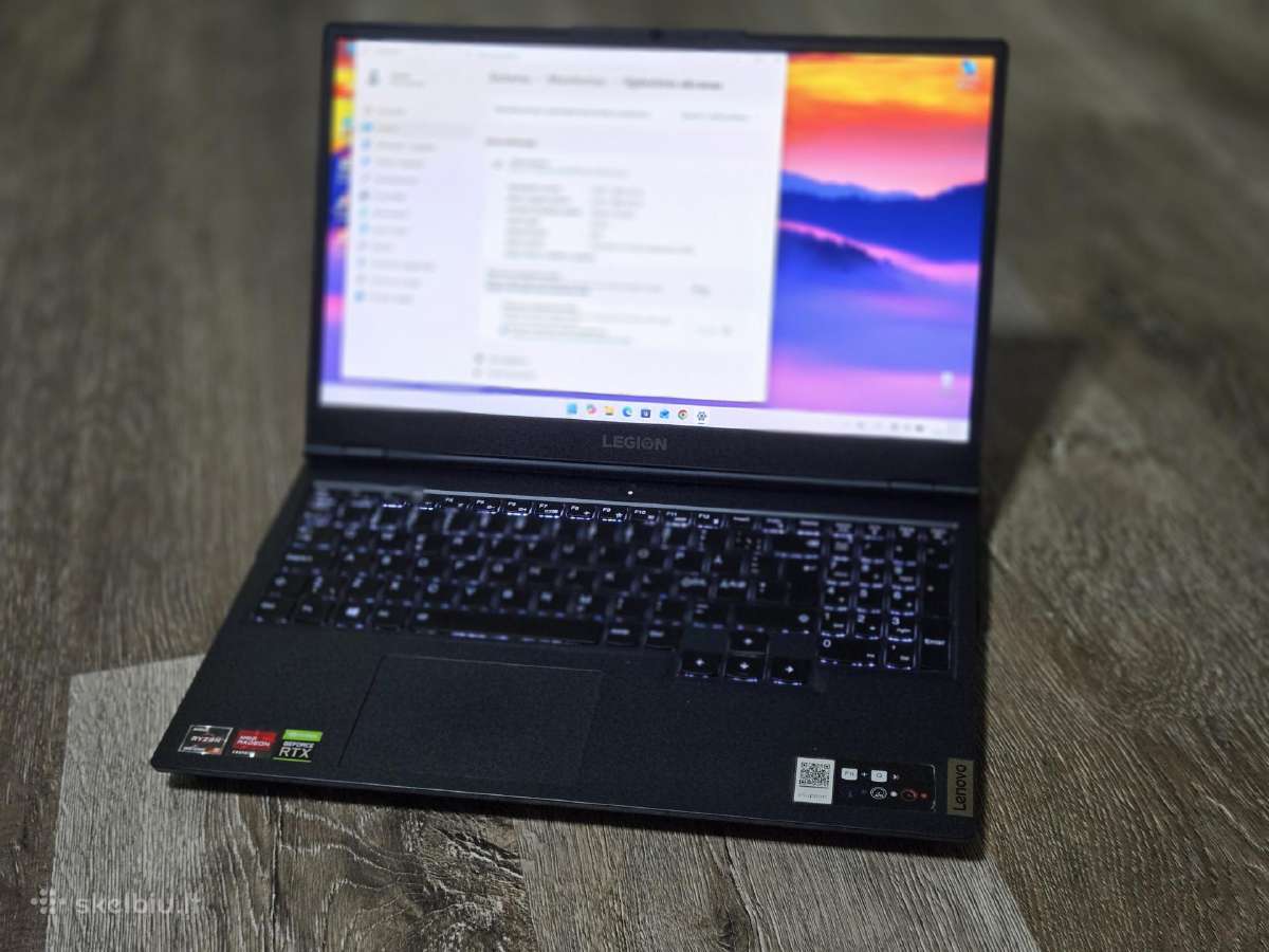Lenovo Legion 5 R5/16gb/rtx3070/1.5tb/165hz - nuotraukos Nr. 2
