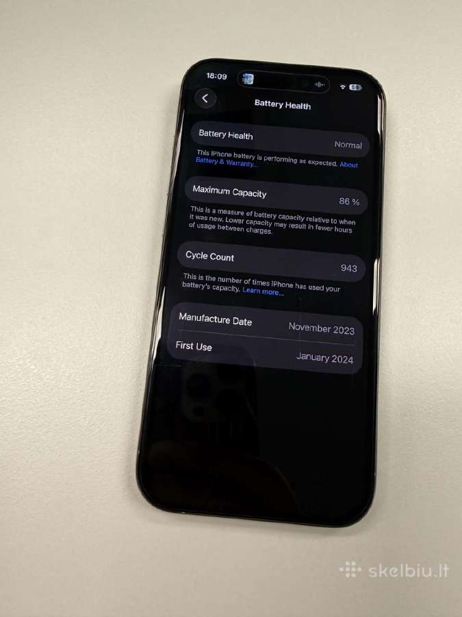 iPhone 15 Pro 128 GB - nuotraukos Nr. 2
