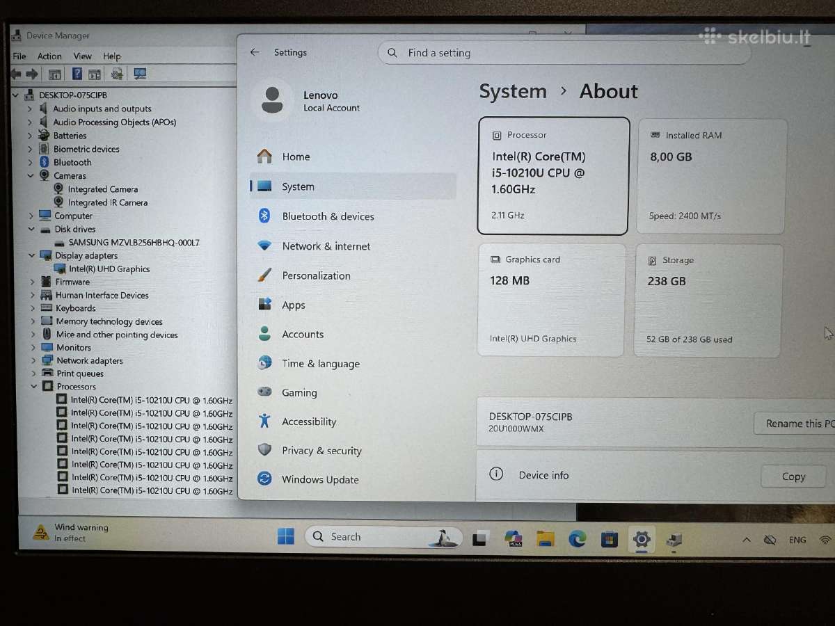 Lenovo Thinkpad L14 - nuotraukos Nr. 5