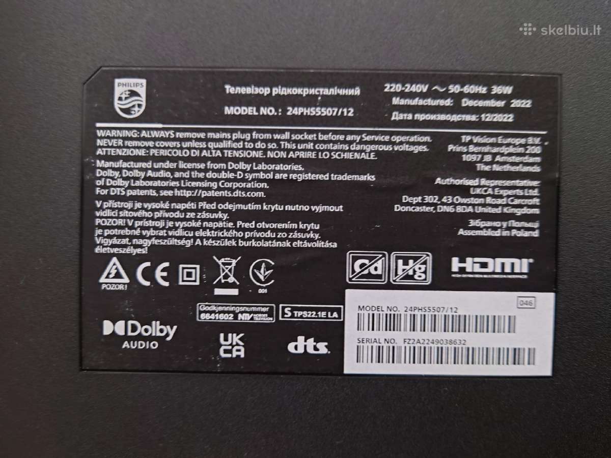 Televizorius Philips 24" - nuotraukos Nr. 6
