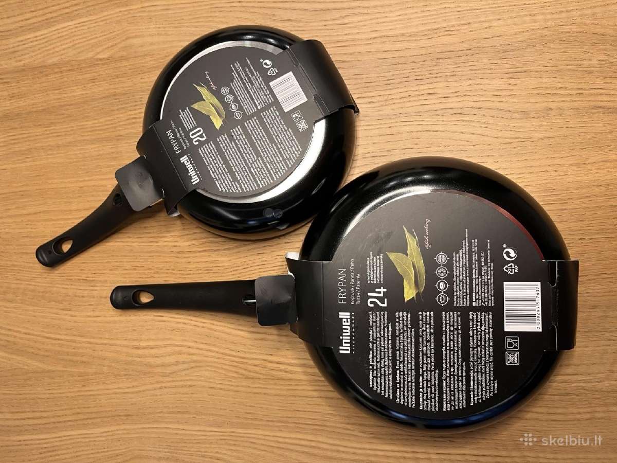 2 naujų Uniwell keptuvių rinkinys – 20 ir 24 cm - nuotraukos Nr. 4