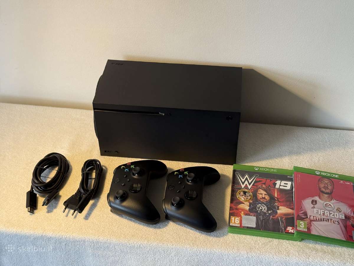 Xbox Series X 1tb, 2 Controllers, Fifa 20, Wwe2k19 - nuotraukos Nr. 10