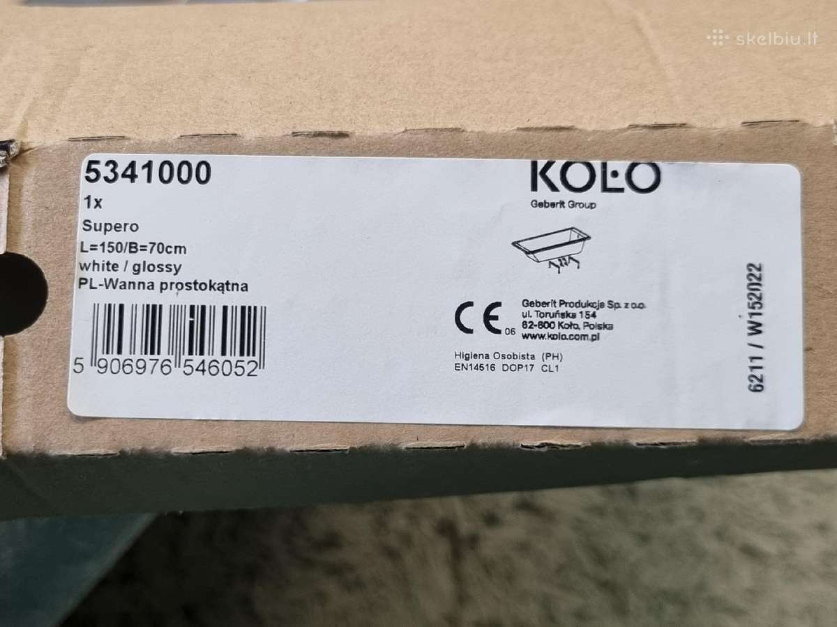 Vonia 150x70 su kojomis - nuotraukos Nr. 4
