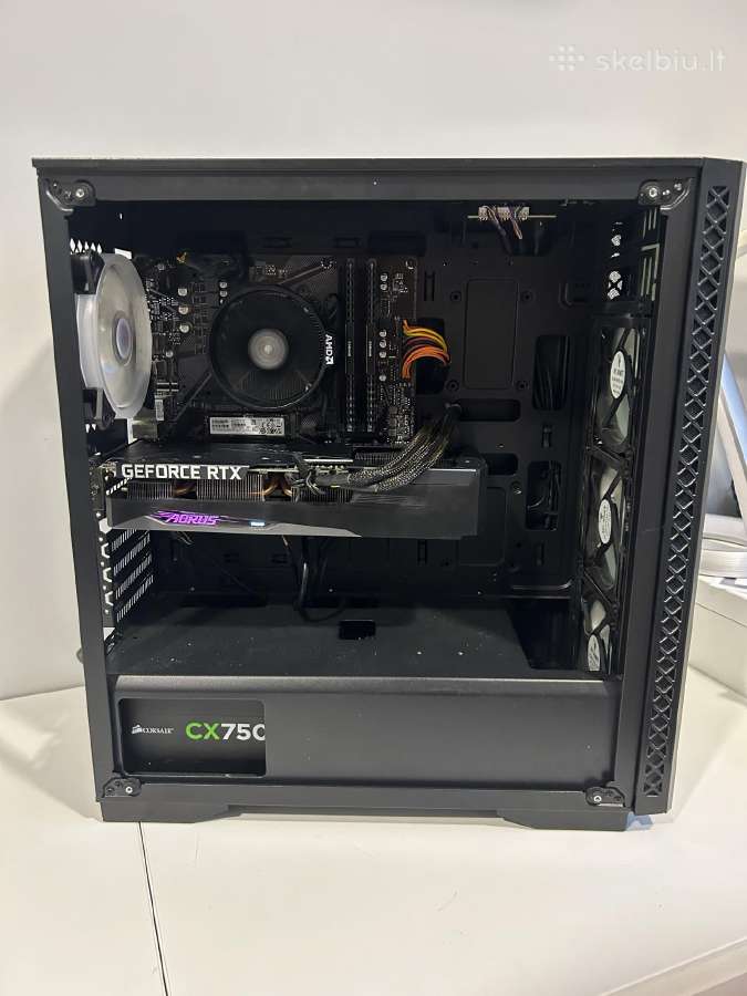 Gaming Pc su Rtx 3060, Ryzen 5 5600x, 32gb RAM - nuotraukos Nr. 2