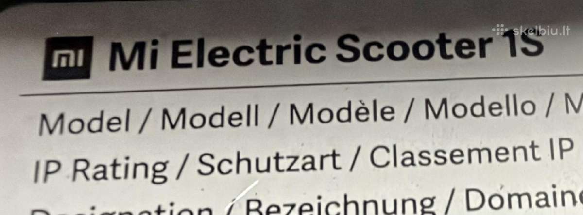 Elektrinis paspirtukas Xiaomi Electtic Scooter 1s - nuotraukos Nr. 6