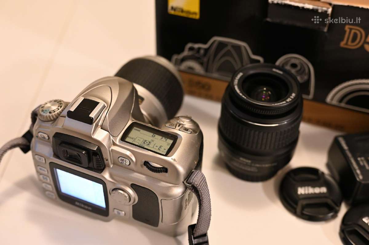 Nikon D50 su 2 Nikkor objektyvais 18-55 ir 55-200 - nuotraukos Nr. 7