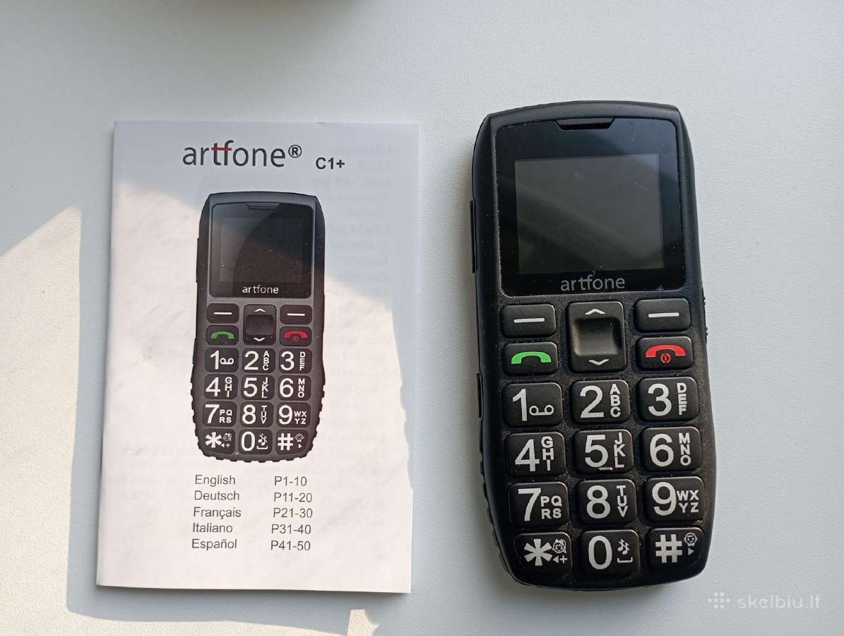 Senjorų mobilusis telefonas Artfone C1+ - nuotraukos Nr. 2
