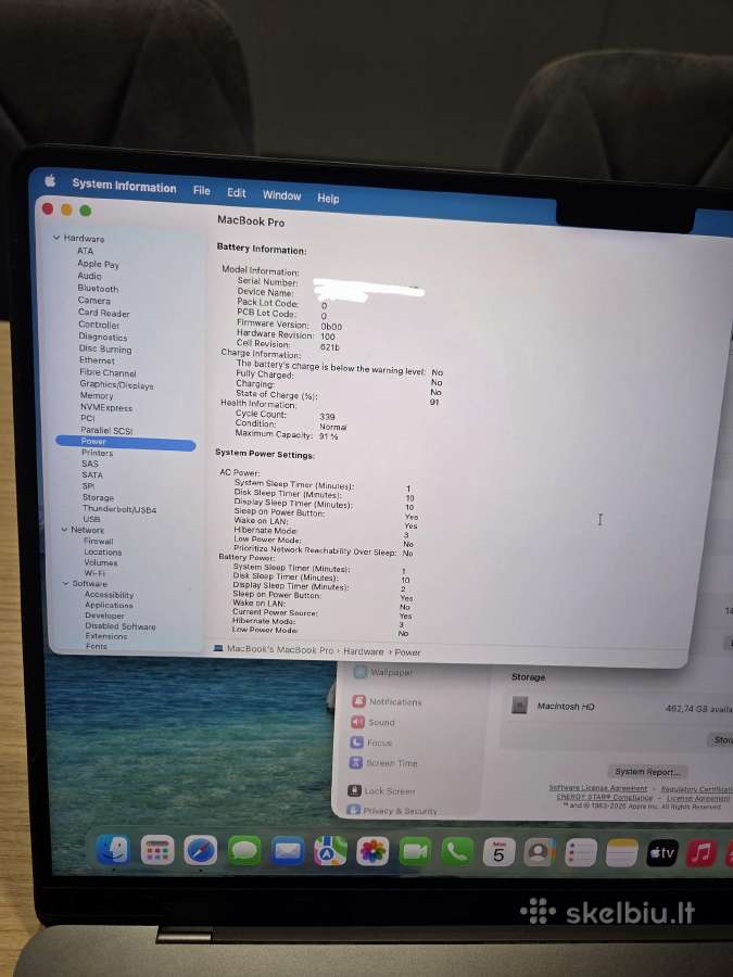 MacBook Pro 14 M3 Pro 18gb 512 GB - nuotraukos Nr. 13
