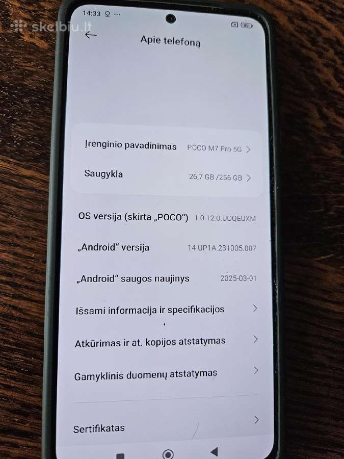 Parduodu Poco m7 pro - nuotraukos Nr. 4