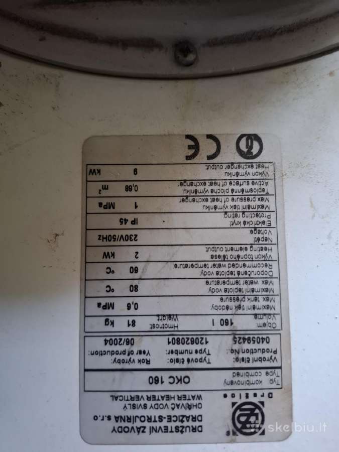 Kombinuotas boileris 160 Litrų - nuotraukos Nr. 2