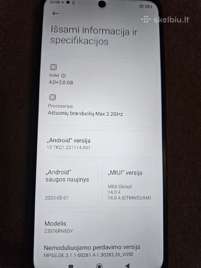 Parduodu Redmi12 - nuotraukos Nr. 4