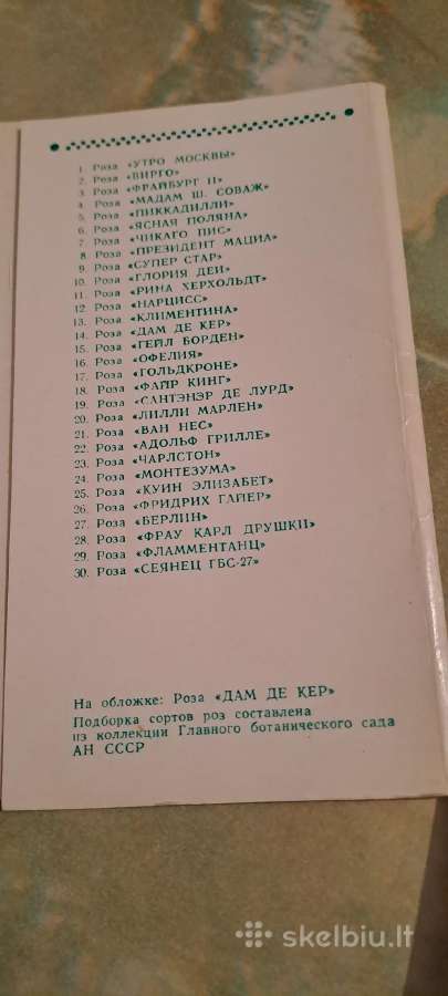 Rožės atvirukų rinkinys antikvaras - nuotraukos Nr. 3