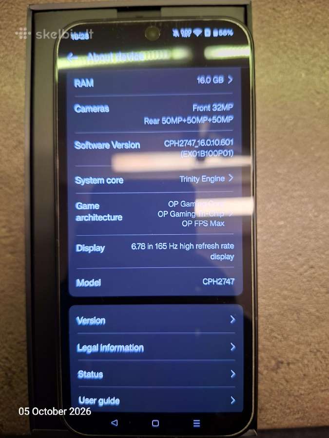 Oneplus 15 16gb RAM + 512gb Memory, Infinite Black - nuotraukos Nr. 6