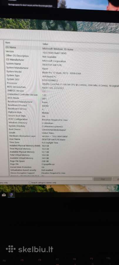 Razer Blade Pro 17 - nuotraukos Nr. 13