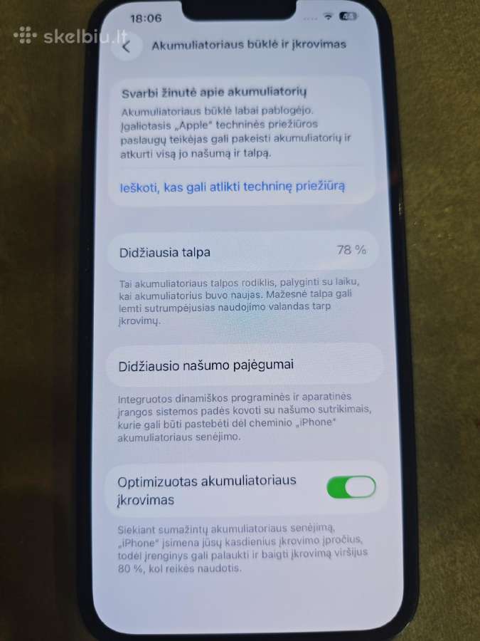 iPhone 13 256 GB talpos - nuotraukos Nr. 7